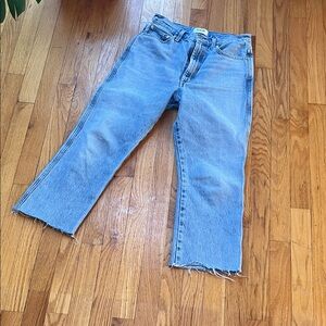 Agolde Light Blue Straight Leg Jeans